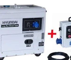 Generador diésel para paneles solares Hyundai DHY6500SE-LRS | Energía híbrida fiable y eficiente