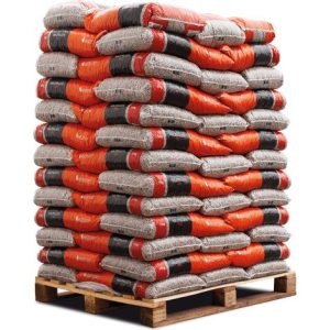 65 Sacos de Pellets de Madera Dura Heizfuxx Red ENplus A1 de 15 kg – 975 kg para una calefacción eficiente