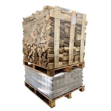 Palé mixto de madera prensada + caja de leña de 50 cm