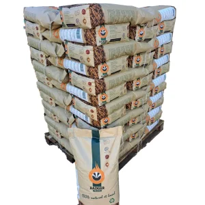 Pellets de madera BADGER – Palé de 65 sacos de 15 kg