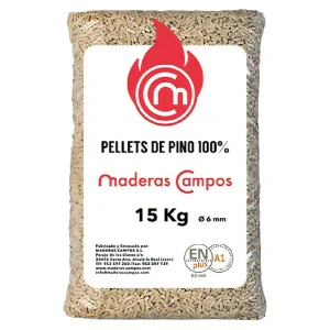 Pellets de Madera por Palet (70 sacos de 15 kg) – Alta Calidad, Máximo Poder Calorífico y Excelente Rendimiento